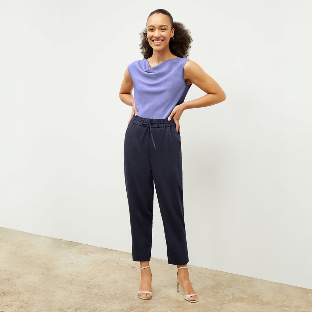 MM Lafleur The Shane Pant - Everyday Twill in Night Size 4 - Picture 3 of 5